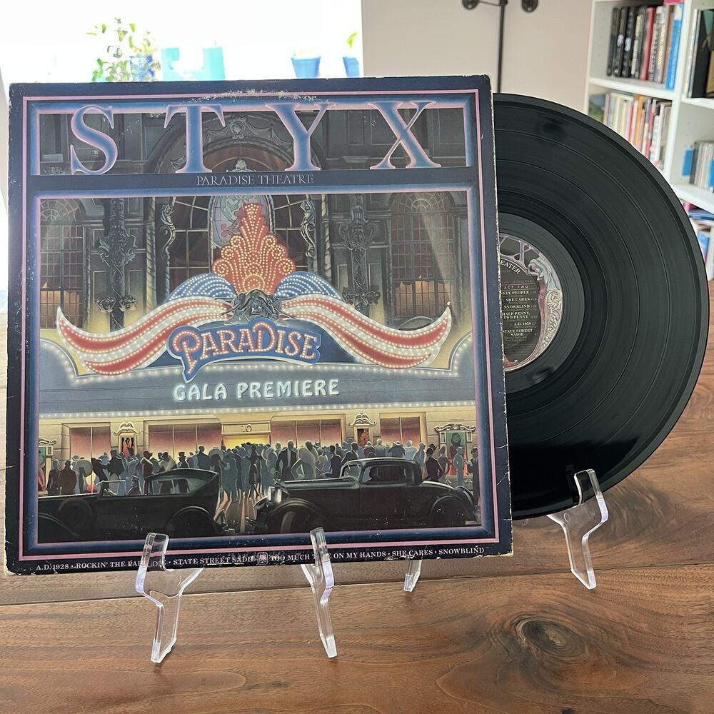 Styx Paradise Theater Vinyl LP 1980 Gatefold A&M Records SP-03719 Etched Vinyl